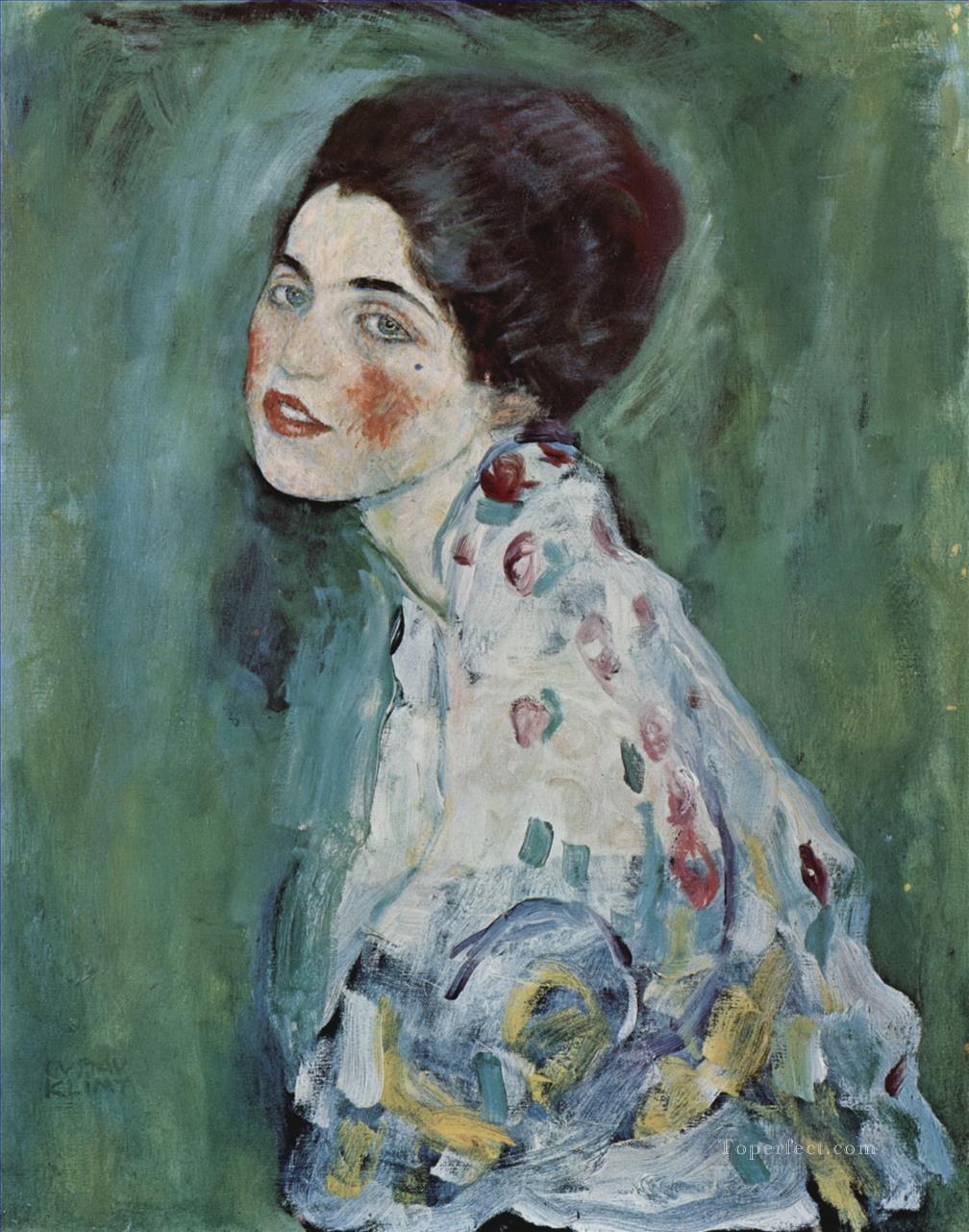 グスタフ・クリムト夫人の肖像油絵
